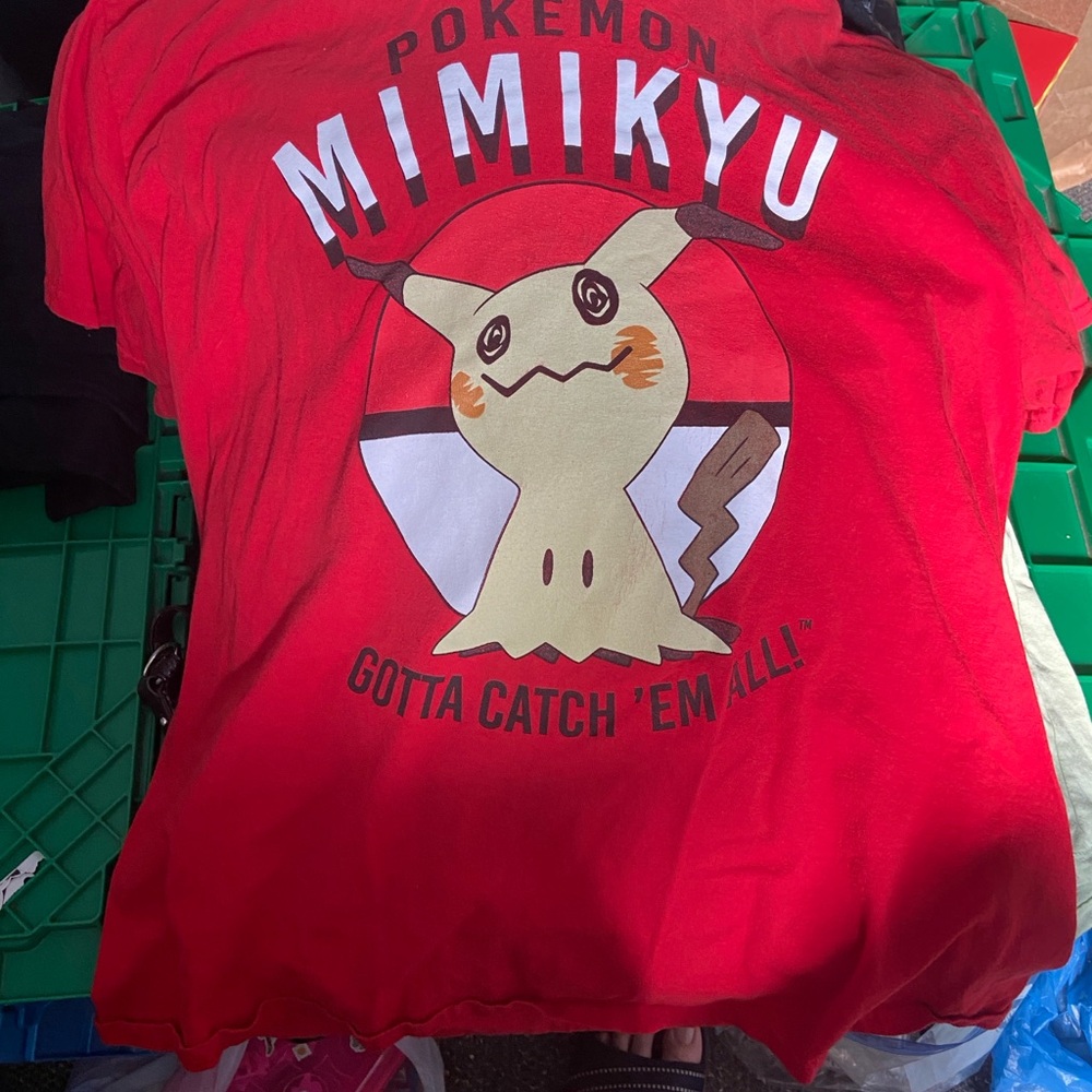 Pokemon Red Mimikyu Short Sleeve Tee